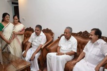 രമേശ് ചെന്നിത്തലയുടെ വീട്ടിൽ മുഖ്യമന്ത്രി പിണറായി വിജയൻ; മുത്തം കൊടുത്ത് കൊച്ചുമകൻ