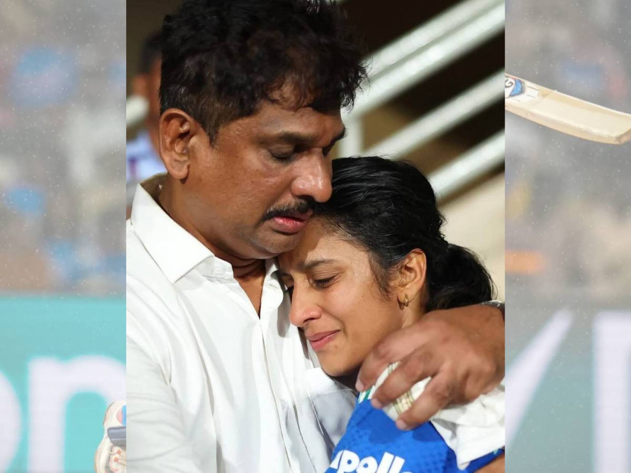 ഓസ്ട്രേലിയക്കെതിരെ ചരിത്ര വിജയത്തിനുശേഷം ശേഷം പിതാവിനെ കെട്ടിപ്പിടിച്ച് കണ്ണീരൊഴുക്കി ജമീമ