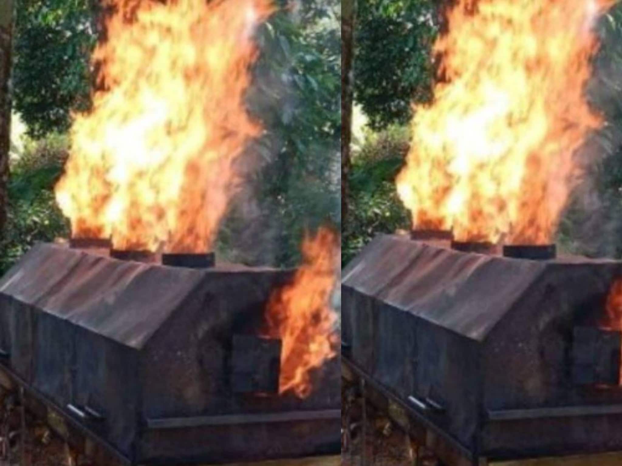 സംസ്കരിക്കുന്നതിനിടെ മൃതദേഹത്തിനുള്ളിലെ പേസ് മേക്കര്‍ പൊട്ടിത്തെറിച്ച് ഒരാള്‍ക്ക് ഗുരുതര പരിക്ക്