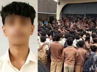 സ്കൂളിൽ വിദ്യാർത്ഥികളുടെ പ്രതിഷേധം