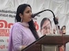 നടി റിനി ആൻ ജോർജ് സിപിഎം വേദിയിൽ; പാർട്ടിയിലേക്ക് സ്വാ​ഗതം ചെയ്ത് കെ ജെ ഷൈൻ