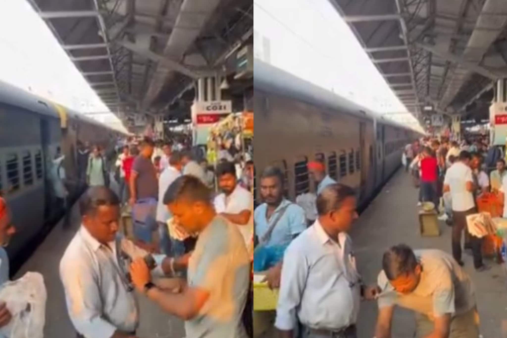 യു.പി.ഐ. പ്രവർത്തിച്ചില്ല; പണമടയ്ക്കാത്ത യാത്രികന്റെ വാച്ച് പിടിച്ചുവാങ്ങി സമോസ വിൽപ്പനക്കാരൻ; വീഡിയോ