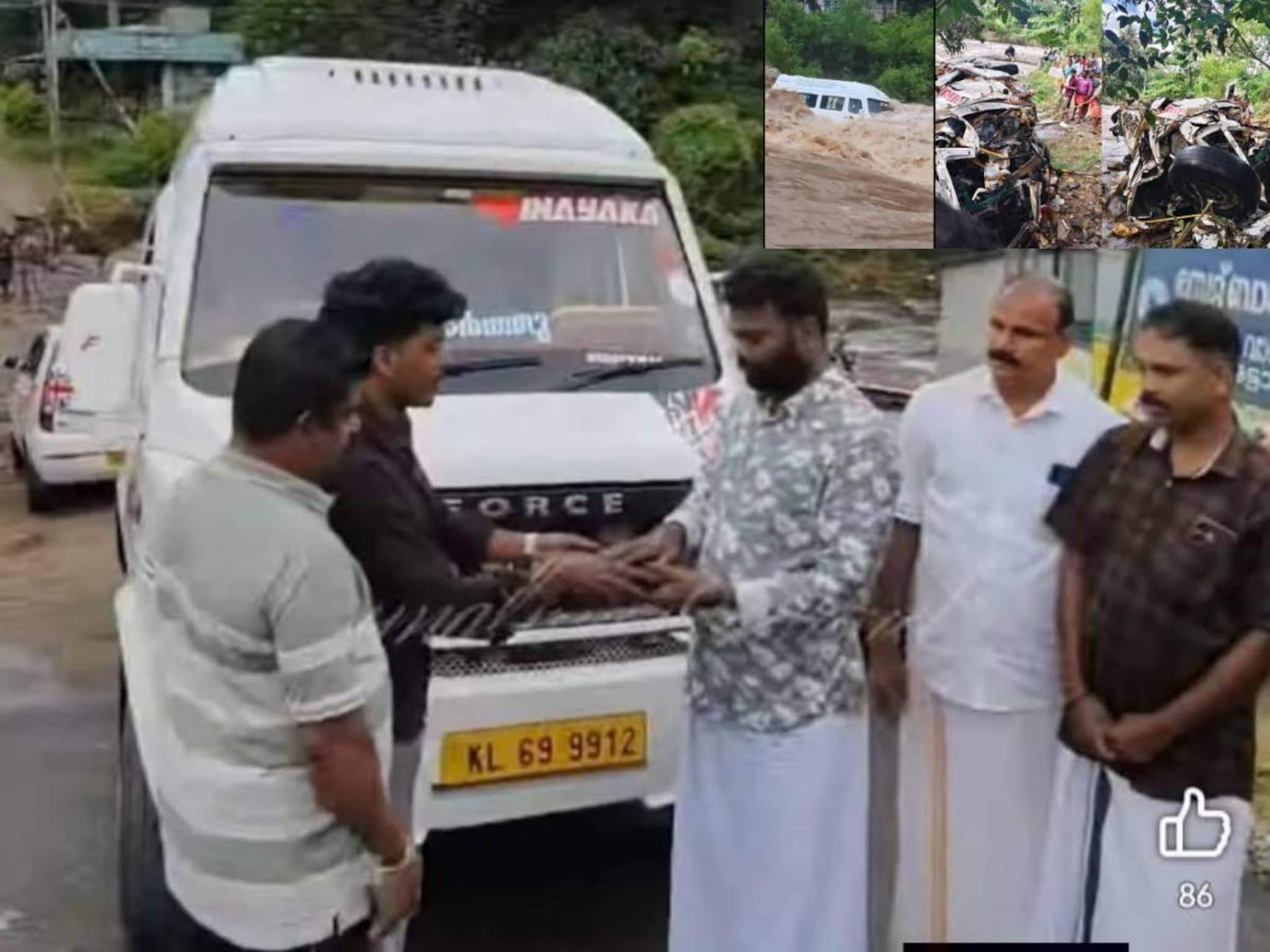 ചങ്ക്സ് ഡാ! മിന്നൽപ്രളയത്തിൽ തവിടുപൊടിയായ ട്രാവലറിന് പകരം പുത്തൻ വാൻ സമ്മാനിച്ച് സുഹൃത്തുക്കള്‍