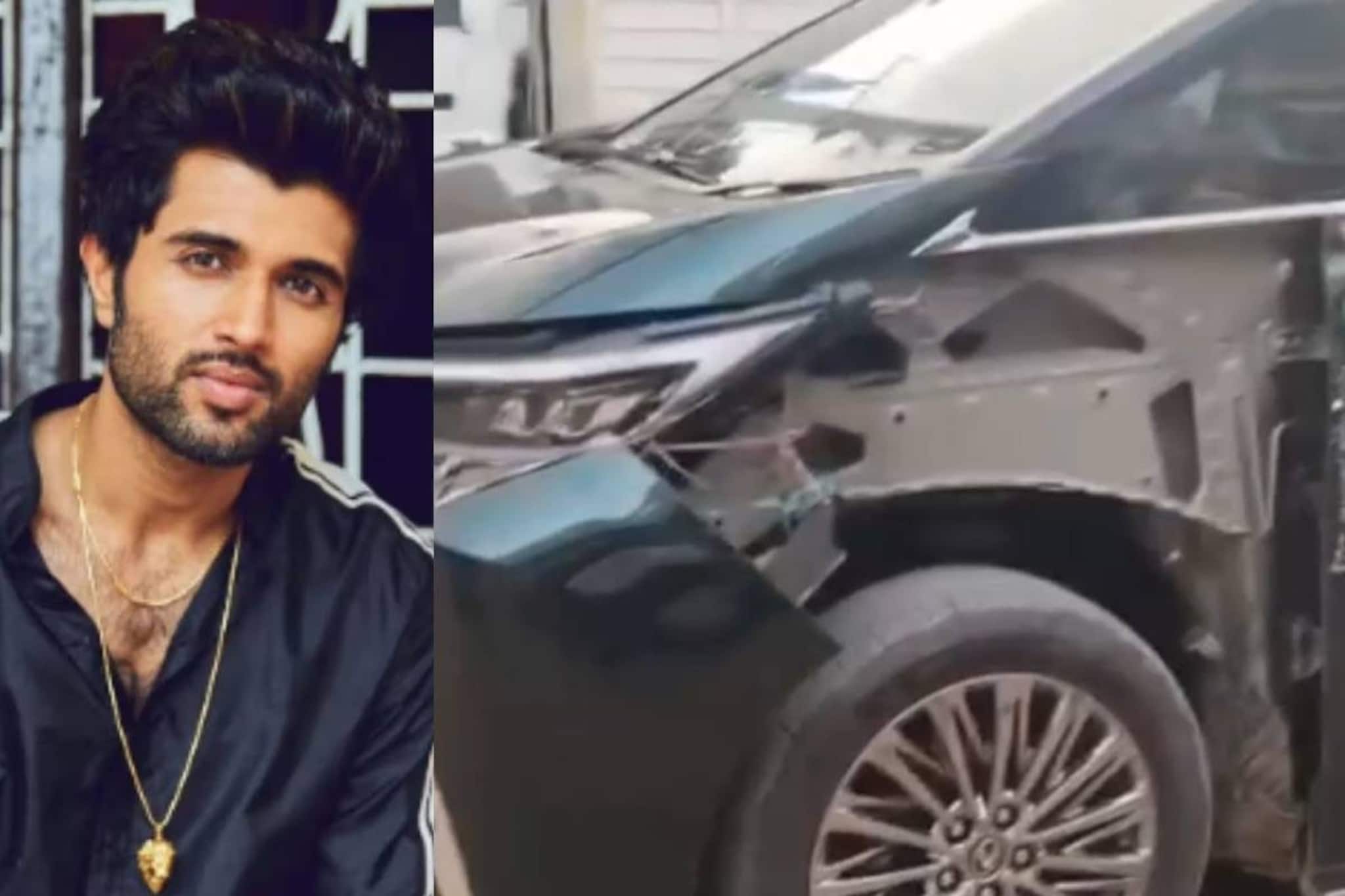 Vijay Devarakonda| നടൻ വിജയ് ദേവരക്കൊണ്ട സഞ്ചരിച്ച കാർ അപകടത്തിൽപെട്ടു