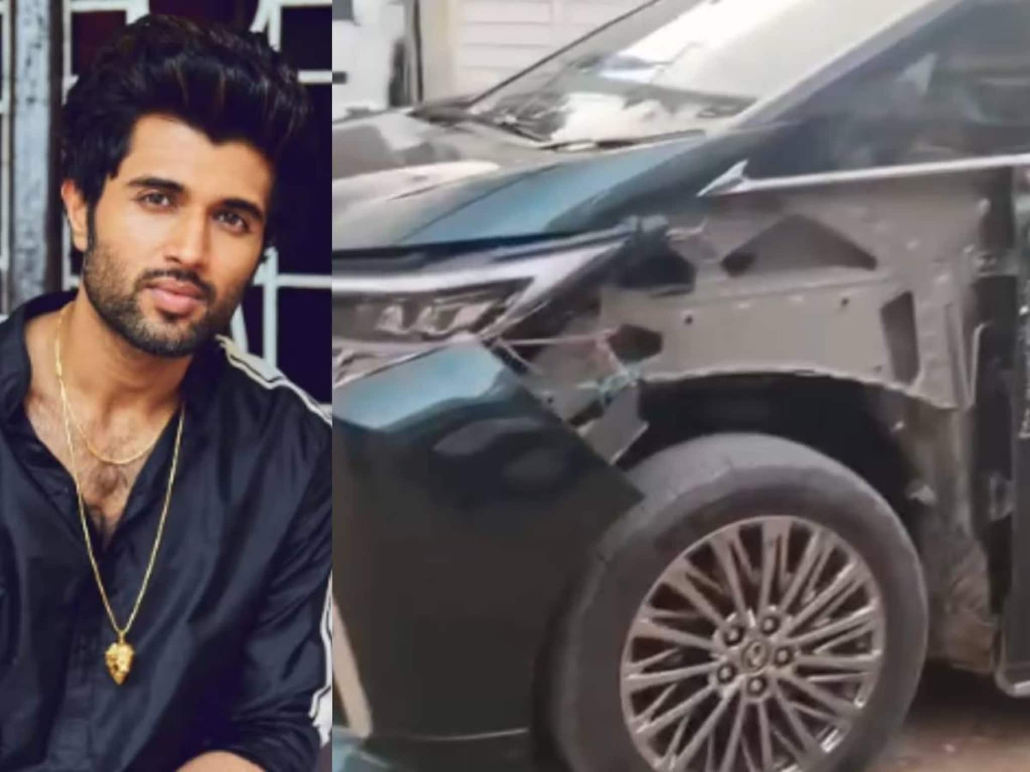 Vijay Devarakonda| നടൻ വിജയ് ദേവരക്കൊണ്ട സഞ്ചരിച്ച കാർ അപകടത്തിൽപെട്ടു