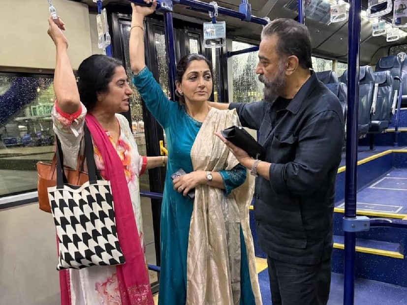 ഗോവയിൽ നടക്കുന്ന അന്താരാഷ്ട്ര ചലച്ചിത്രമേള കഴിഞ്ഞു വരുന്ന വേളയിൽ നടി സുഹാസിനി തന്റെ പ്രിയപ്പെട്ട 'ചിറ്റപ്പ' കമൽ ഹാസനും കൂട്ടുകാരിയും സഹപ്രവർത്തകയുമായ ഖുശ്‌ബു സുന്ദറിനും ഒപ്പം ബേസിൽ യാത്ര ചെയ്യുന്ന ചിത്രങ്ങൾ പോസ്റ്റ് ചെയ്തു. 'കുഷിനൊപ്പം IFFI ഗോവയിൽ ഒരു മാസ്റ്റർ ക്ലാസ് നടത്തി. തിരിച്ചു വരുമ്പോൾ കലാപ്രതിഭയായ എന്റെ ചിറ്റപ്പ, അദ്ദേഹത്തിന്റെ കഴിവുകളെക്കുറിച്ചുള്ള ഒരു ചെറിയ മാസ്റ്റർ ക്ലാസ് നമുക്ക് കാണിച്ചുതരുന്നു. ഇതിനേക്കാൾ മികച്ചത് വേറെയില്ല,' എന്ന് സുഹാസിനി. തന്നെക്കാൾ അധികം പ്രായവ്യത്യാസമില്ലത്ത ചിറ്റപ്പൻ കോളേജിൽ കൊണ്ടുവിടുന്ന ഒരു കഥ പണ്ടൊരിക്കൽ സുഹാസിനി പങ്കിട്ടിരുന്നു (തുടർന്ന് വായിക്കുക)