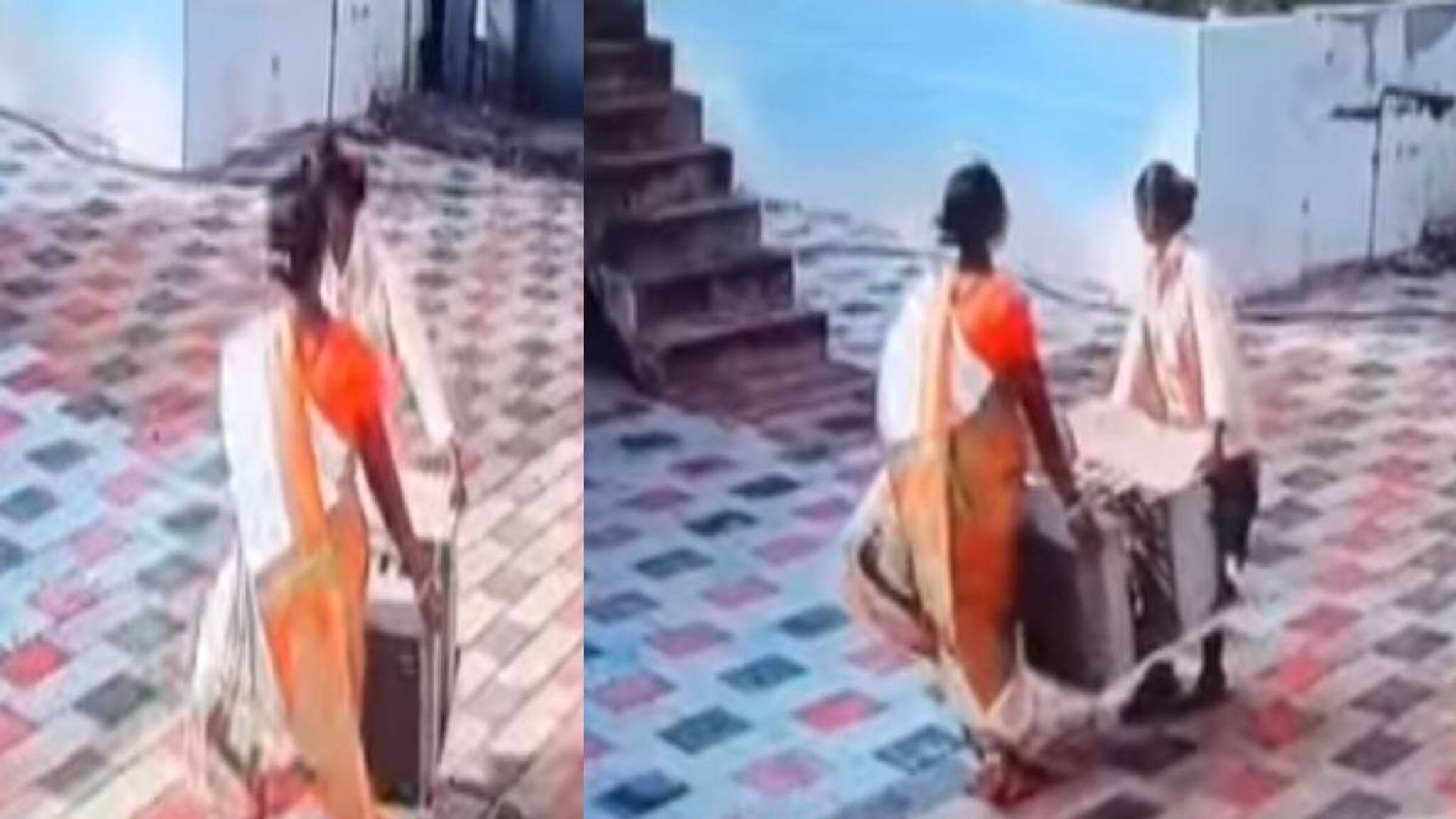 പ്രവാസിയുടെ വീട്ടുമുറ്റത്ത്‌ അഴിച്ചുവെച്ചിരുന്ന എസി നാടോടിസ്ത്രീകൾ മോഷ്ടിക്കുന്നത് സിസിടിവിയിൽ ലൈവായി കണ്ട് ഉടമ