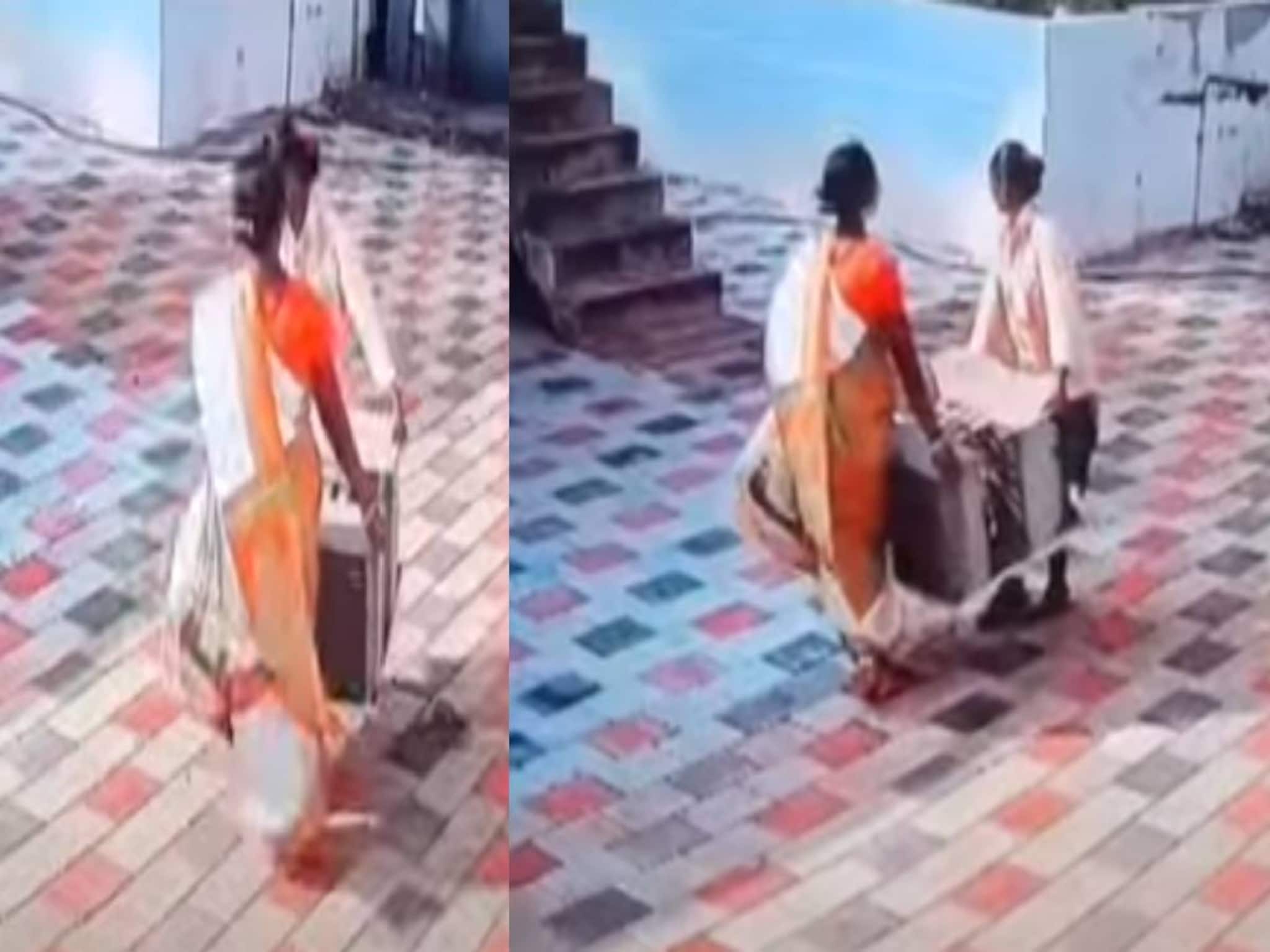 പ്രവാസിയുടെ വീട്ടുമുറ്റത്ത് അഴിച്ചുവെച്ചിരുന്ന എസി നാടോടിസ്ത്രീകൾ മോഷ്ടിക്കുന്നത് സിസിടിവിയിൽ ലൈവായി കണ്ട് ഉടമ പ്രവാസിയുടെ വീട്ടുമുറ്റത്ത് അഴിച്ചുവെച്ചിരുന്ന എസി നാടോടിസ്ത്രീകൾ മോഷ്ടിക്കുന്നത് സിസിടിവിയിൽ ലൈവായി കണ്ട് ഉടമ