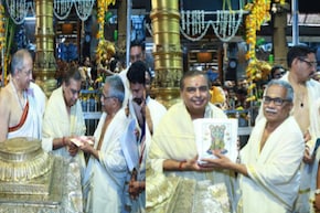 ഗുരുവായൂരപ്പനെ തൊഴുത് റിലയൻസ് മേധാവി മുകേഷ് അംബാനി ദേവസ്വത്തിന് 15 കോടി കൈമാറി