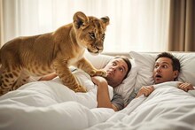 ഈ ഹോട്ടലില്‍ ഒരു റൂം ബുക്ക് ചെയ്യുന്നോ? സിംഹക്കുട്ടിയെത്തും രാവിലെ  വിളിച്ചുണര്‍ത്താന്‍