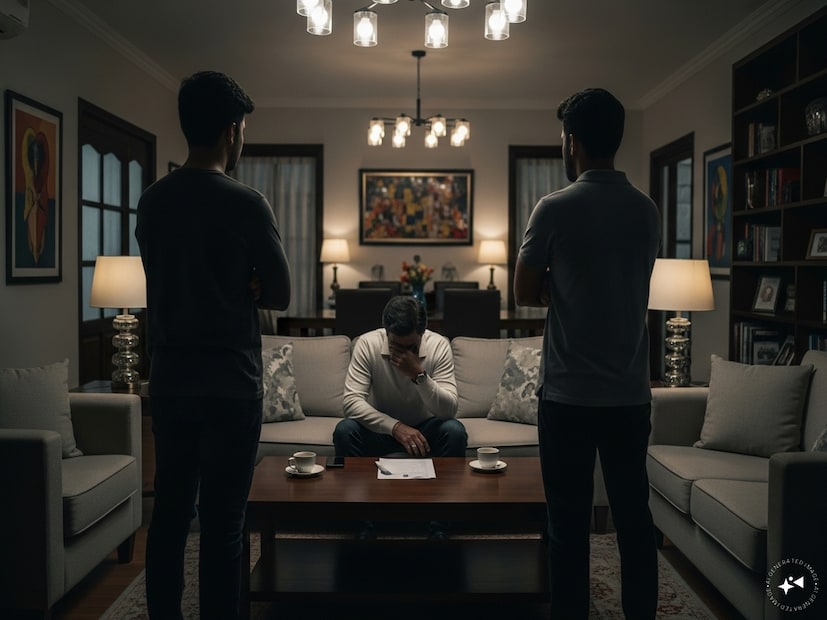 ഒടുവിൽ മക്കൾ വിരൽ ചൂണ്ടാൻ ആരംഭിച്ചതും 20 വർഷത്തോളം ശാരീരികവും വൈകാരികവുമായി അവർ നേരിട്ട ചൂഷണത്തെക്കുറിച്ച് നടന്റെ ഭാര്യ പ്രതികരിക്കാൻ തീരുമാനിച്ചു. കുഞ്ഞുങ്ങൾ ചോദ്യം ചെയ്യാൻ തീരുമാനിച്ചത് അവർക്കൊരു വെല്ലുവിളിയായി തീർന്നു. പ്രൈവറ്റ് ഡിറ്റക്റ്റീവിനെ നിയമിച്ച കാര്യവും അവരുടെ കണ്ടെത്തലുകളും ഭർത്താവുമായി അടച്ച മുറിക്കുള്ളിൽ നേരിട്ടതും, അയാൾ ചെയ്ത കുറ്റങ്ങൾ ഏറ്റുപറഞ്ഞു. ഷൂട്ടിംഗ് ഇല്ലാത്ത സ്ഥലങ്ങളിലേക്കുള്ള യാത്ര ഉൾപ്പെടെ പരസ്പര ബന്ധമില്ലാതെ അയാൾ ചെയ്യുന്ന കാര്യങ്ങൾ ഭാര്യയിൽ സംശയം ജനിപ്പിക്കുകയായിരുന്നു. ആ നടന്റെ പേര് വെളിപ്പെടുത്താതെയാണ് ടാന്യ ഇക്കാര്യങ്ങൾ അഭിമുഖത്തിൽ അവതരിപ്പിച്ചത് (Image: AI Generated)