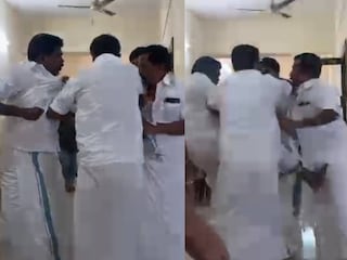 തമ്മിലടിയുടെ വീഡിയോ ദൃശ്യങ്ങളിൽ നിന്ന് 