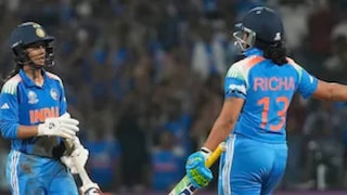 ഐസിസി വനിതാ ക്രിക്കറ്റ് ലോകകപ്പ് ക്രിക്കറ്റ് സെമി ഫൈനൽ മത്സരത്തിൽ ഇന്ത്യയുടെ ജമിമ റോഡ്രിഗസ്, ഇന്ത്യയുടെ റിച്ച ഘോഷിനൊപ്പം സെഞ്ച്വറി ആഘോഷിക്കുന്നു ഐസിസി വനിതാ ക്രിക്കറ്റ് ലോകകപ്പ് ക്രിക്കറ്റ് സെമി ഫൈനൽ മത്സരത്തിൽ ഇന്ത്യയുടെ ജമിമ റോഡ്രിഗസ്, ഇന്ത്യയുടെ റിച്ച ഘോഷിനൊപ്പം സെഞ്ച്വറി ആഘോഷിക്കുന്നു