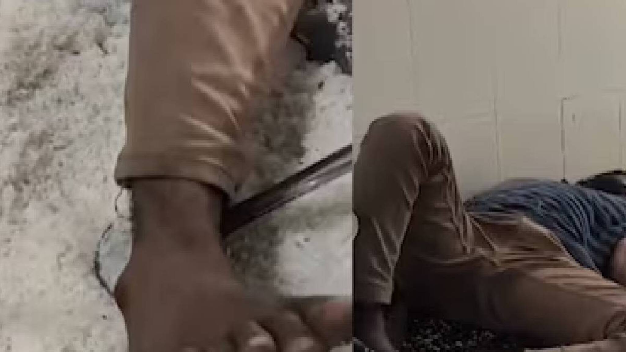 മദ്യപിച്ച് ലക്കുകെട്ട  വാച്ച്മാന്‍ കിടന്നുറങ്ങിയത് കോളേജ് വിദ്യാര്‍ഥികള്‍ക്ക് കഴിക്കാനുള്ള ചോറിൽ കാല് വെച്ച്