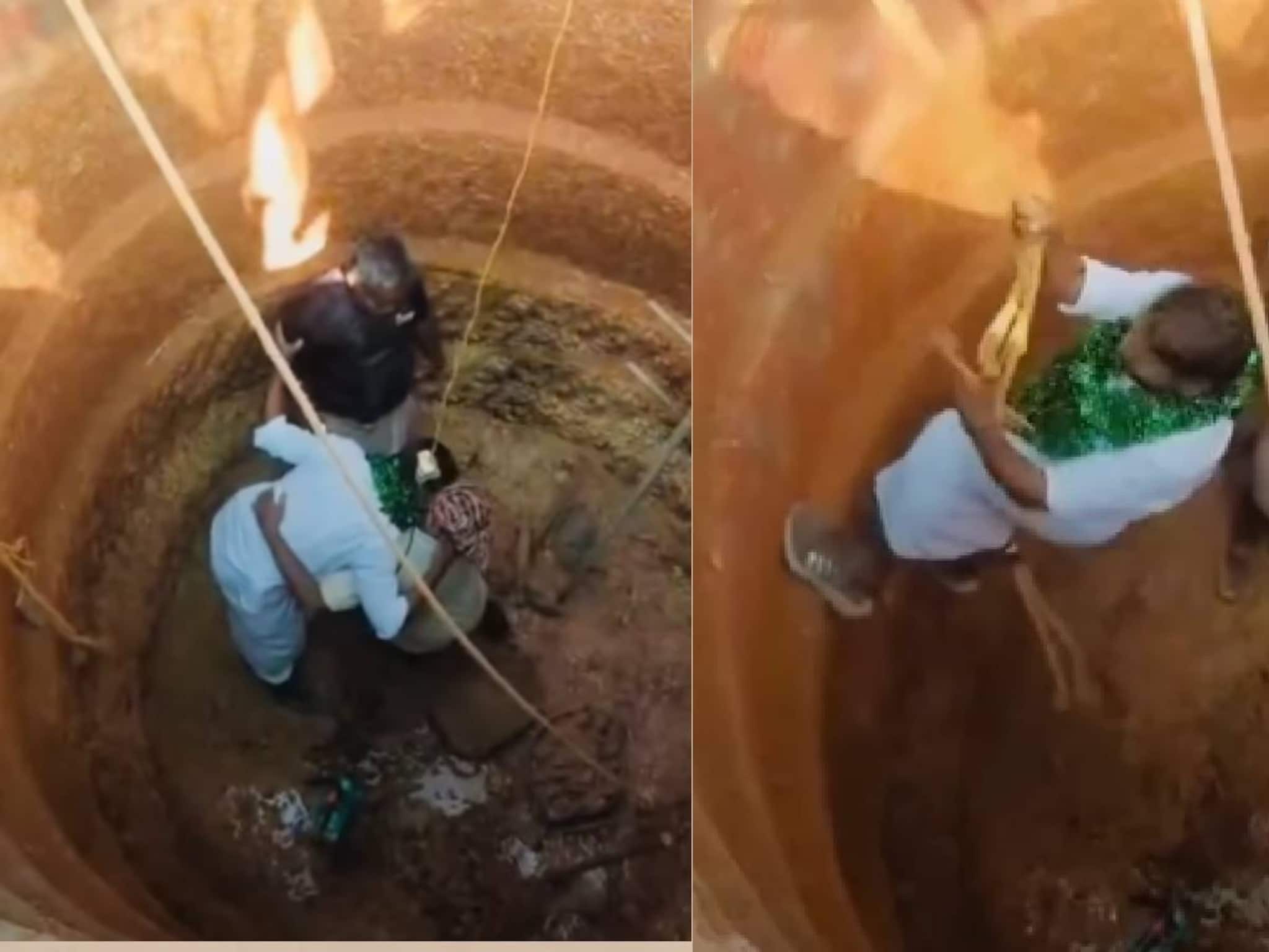 ജയത്തിന് നന്ദി പറയാൻ സ്ഥാനാർഥി കിണറ്റിൽ ജയത്തിന് നന്ദി പറയാൻ സ്ഥാനാർഥി കിണറ്റിൽ