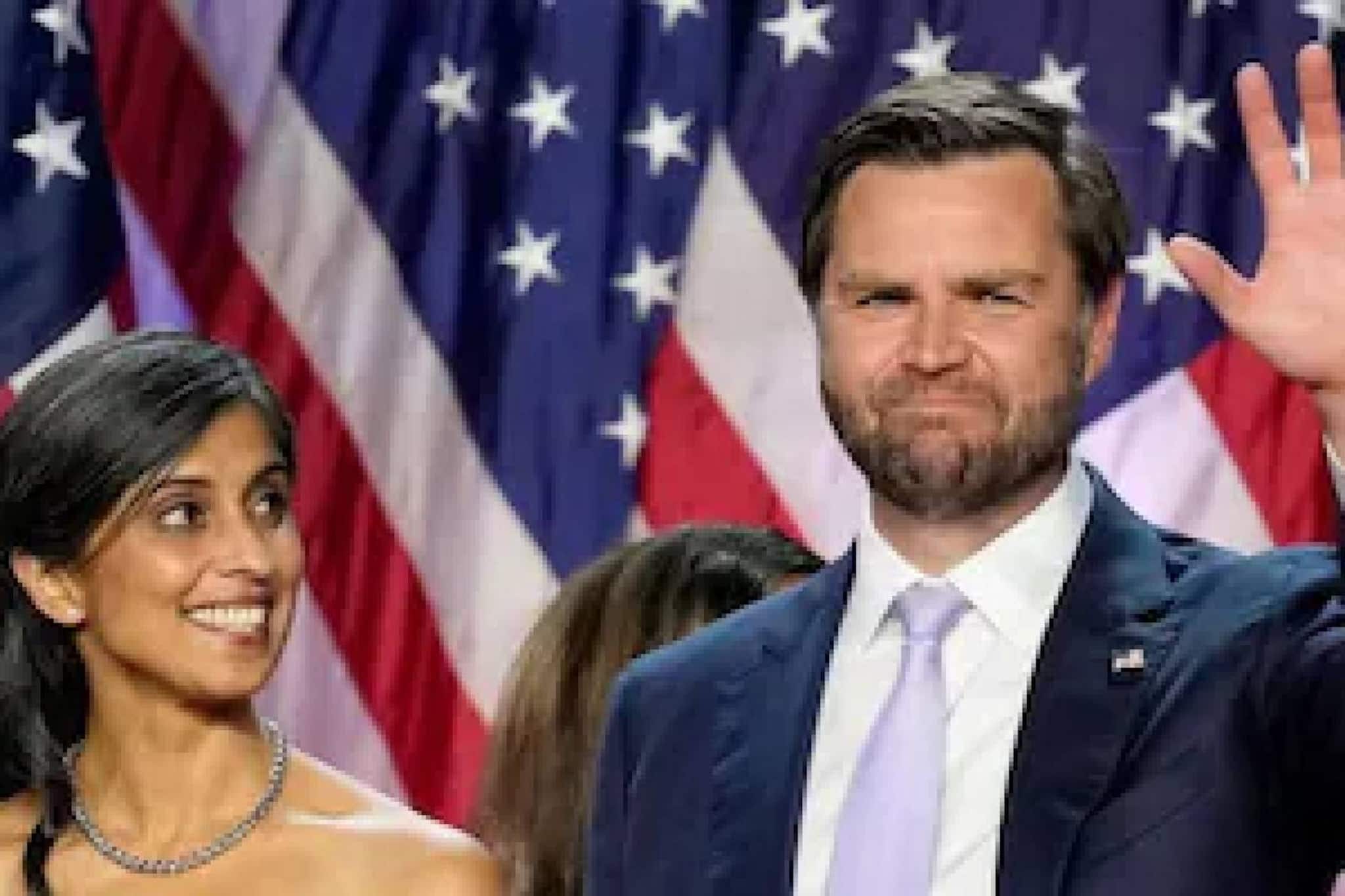 ഭാര്യ ഉഷയ്ക്കെതിരെയുള്ള വംശീയ ആക്രമണമങ്ങള്ക്കെതിരെ യുഎസ് വൈസ് പ്രസിഡന്റ് ജെ.ഡി. വാന്സ് ഭാര്യ ഉഷയ്ക്കെതിരെയുള്ള വംശീയ ആക്രമണമങ്ങള്ക്കെതിരെ യുഎസ് വൈസ് പ്രസിഡന്റ് ജെ.ഡി. വാന്സ്