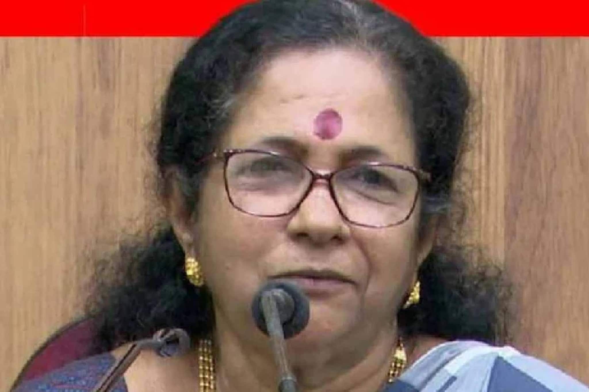 'തീവ്രത' പരാമർശം നടത്തിയ പന്തളം നഗരസഭയിലെ സിപിഎം നേതാവ് ലസിത നായർ തോറ്റു 'തീവ്രത' പരാമർശം നടത്തിയ പന്തളം നഗരസഭയിലെ സിപിഎം നേതാവ് ലസിത നായർ തോറ്റു