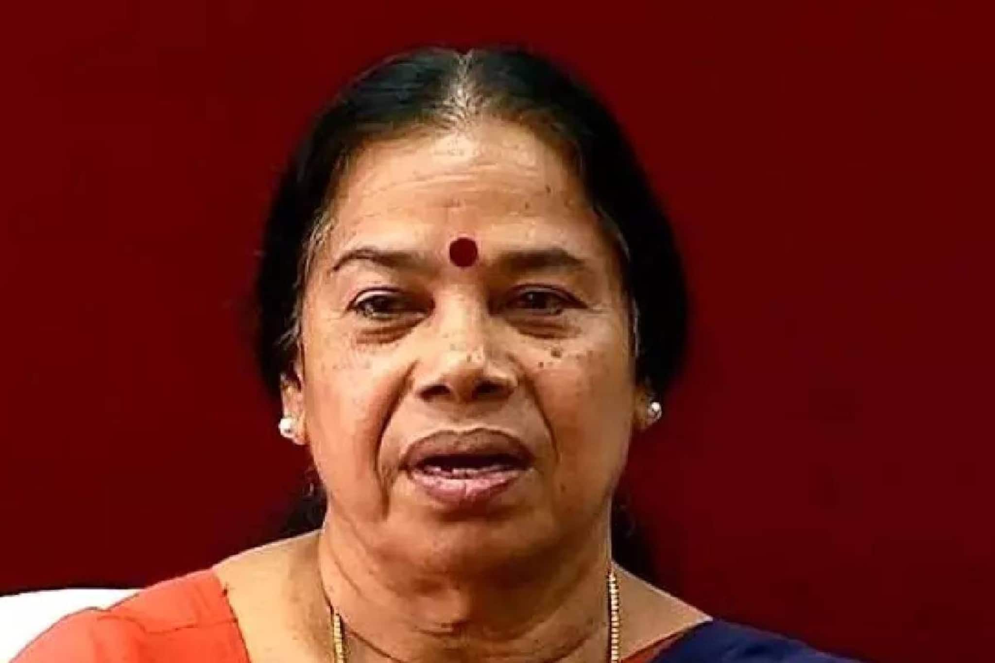 സിപിഎം നേതാവ് പി.കെ. ശ്രീമതിയുടെ പണവും ആഭരണവും രേഖകളും സൂക്ഷിച്ച ബാഗ് യാത്രയ്ക്കിടെ മോഷണം പോയി