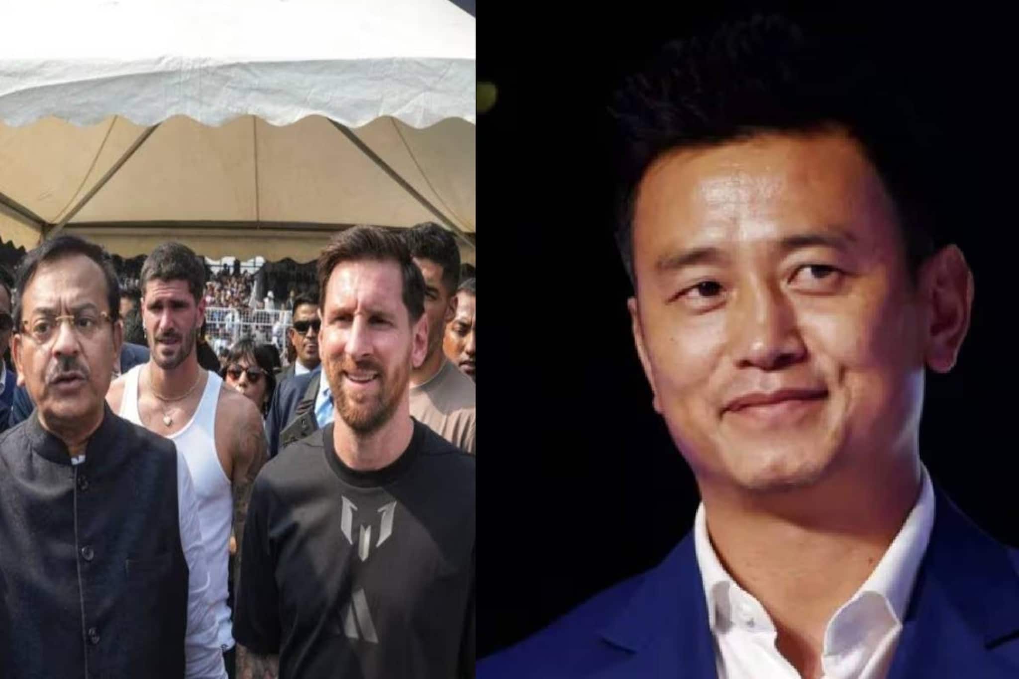 'കായിക മത്സരങ്ങൾക്കായിരിക്കണം മുൻഗണന'; മെസിയുടെ പരിപാടിയിലെ രാഷ്ട്രീയ ഇടപെടലിനെ വിമർശിച്ച് ബൈച്ചുങ് ബൂട്ടിയ