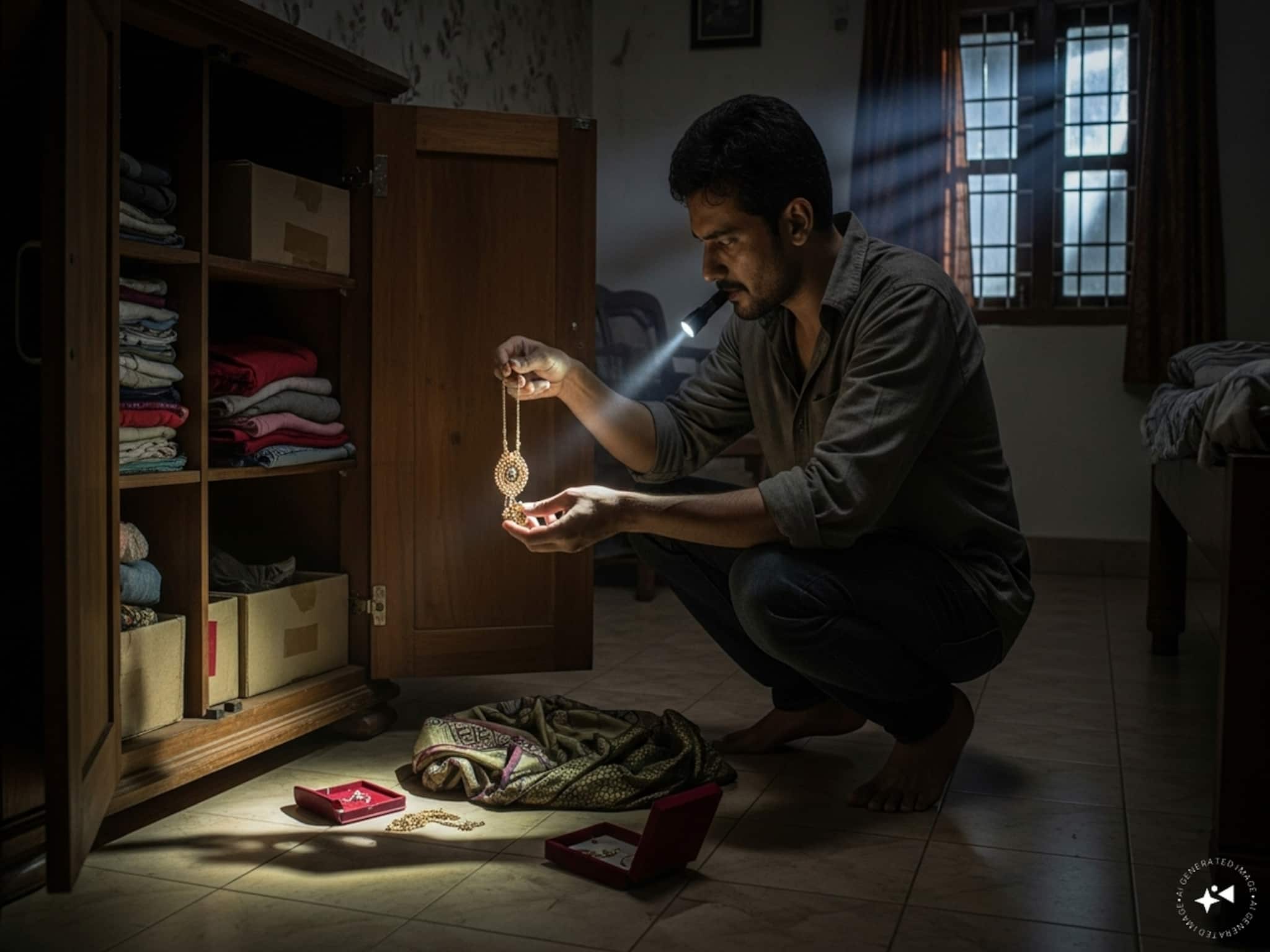 വീട്ടുകാർ ക്രിസ്മസ് ആഘോഷത്തിന് പള്ളിയിൽ പോയി; 60 പവൻ കള്ളൻ കൊണ്ടുപോയി