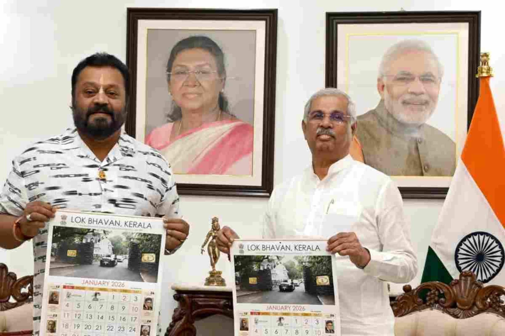 ലോക്ഭവന്റെ കലണ്ടറിൽ സവർക്കറുടെ ചിത്രം; ഒപ്പം മന്നവും ഇഎംഎസും വൈക്കം മുഹമ്മദ് ബഷീറും പ്രേംനസീറും
