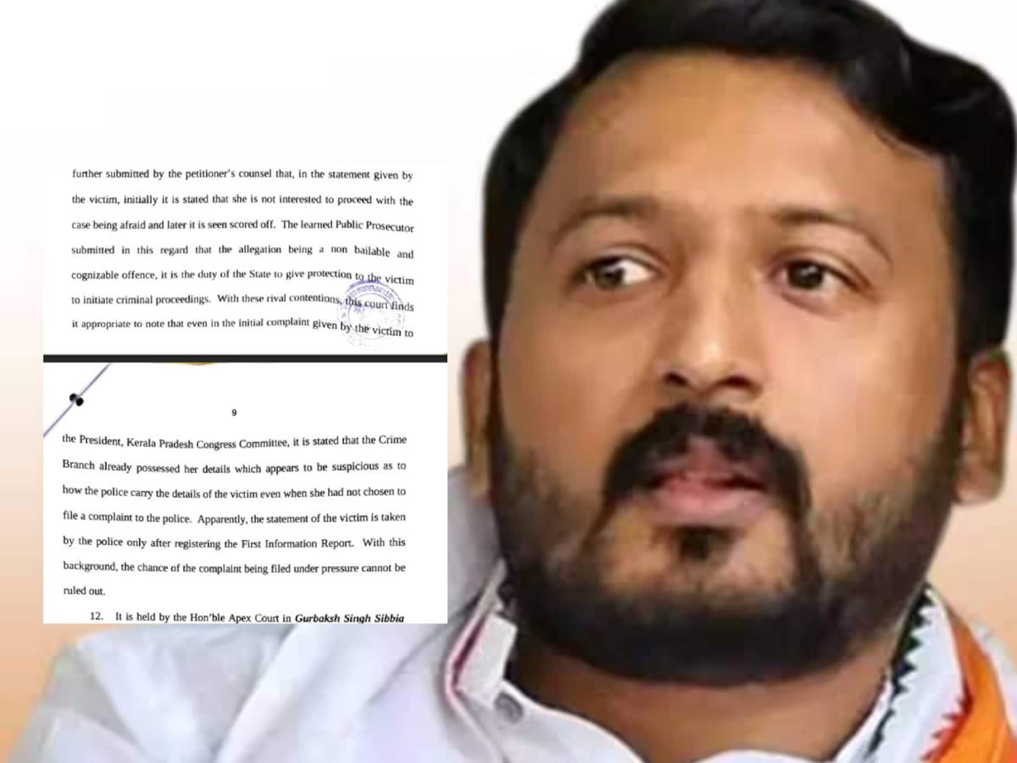 'ബലാത്സംഗത്തിന് പ്രഥമദൃഷ്ട്യാ തെളിവില്ല, പരാതിയിലും മൊഴിയിലും വൈരുധ്യം'; മാങ്കൂട്ടത്തിലിന് ജാമ്യംനൽകിയുള്ള ഉത്തരവ് 'ബലാത്സംഗത്തിന് പ്രഥമദൃഷ്ട്യാ തെളിവില്ല, പരാതിയിലും മൊഴിയിലും വൈരുധ്യം'; മാങ്കൂട്ടത്തിലിന് ജാമ്യംനൽകിയുള്ള ഉത്തരവ്