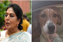 കോൺഗ്രസ് എംപി രേണുക ചൗധരി വളർത്തുനായയുമായി പാർലമെന്റിൽ