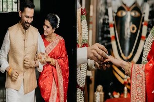 Samantha |ചുവപ്പ് സാരിയിൽ അതിസുന്ദരിയായി രാജിന്റെ തോളോട് ചേർന്ന് സാമന്ത: വിവാഹ ചിത്രങ്ങൾ‌ കാണാം