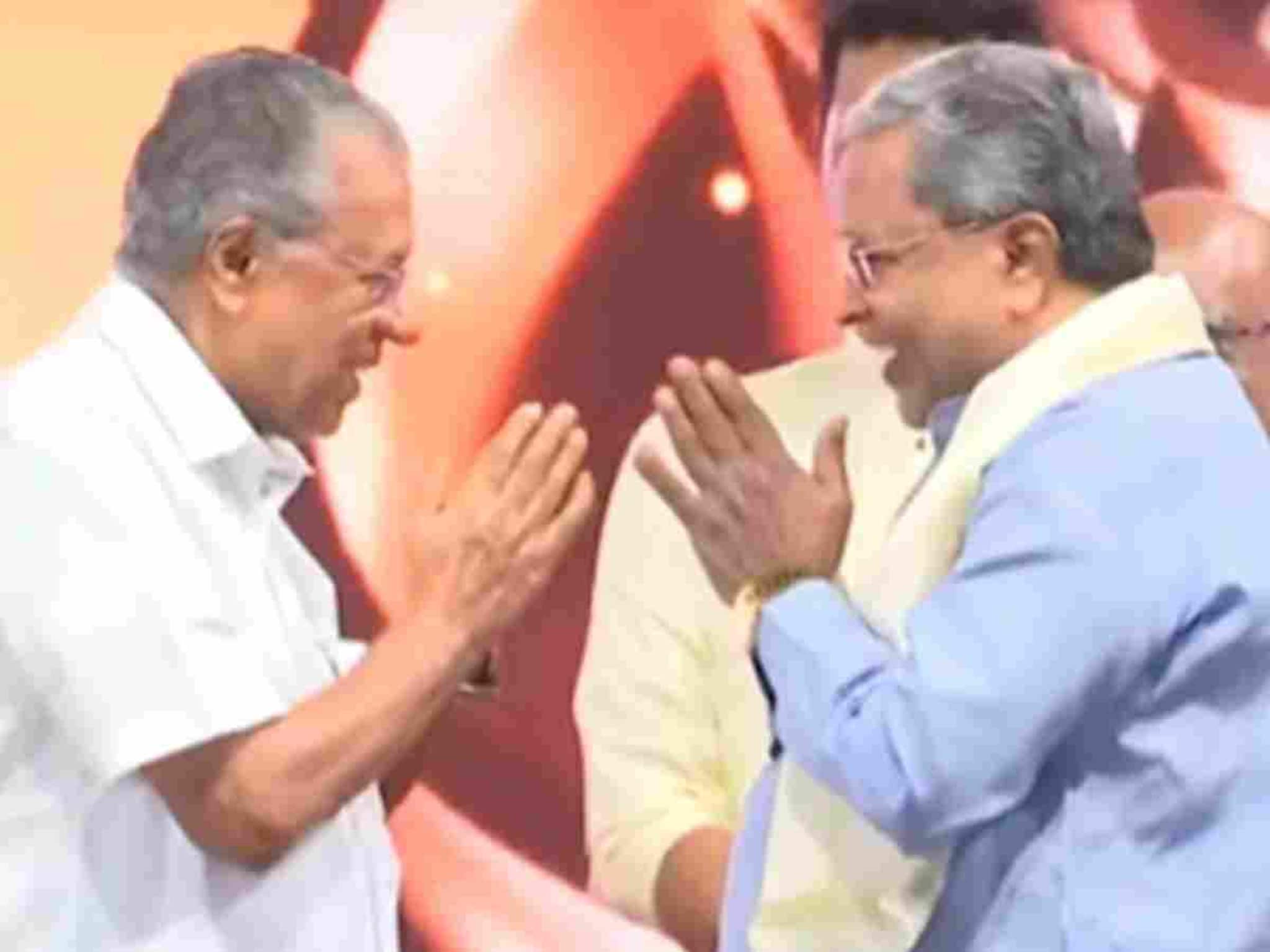 ബുൾഡോസർ രാജ് ‌വിവാദങ്ങൾക്കിടെ ശിവഗിരിയിൽ വേദി പങ്കിട്ട് സിദ്ധരാമയ്യയും പിണറായി വിജയനും