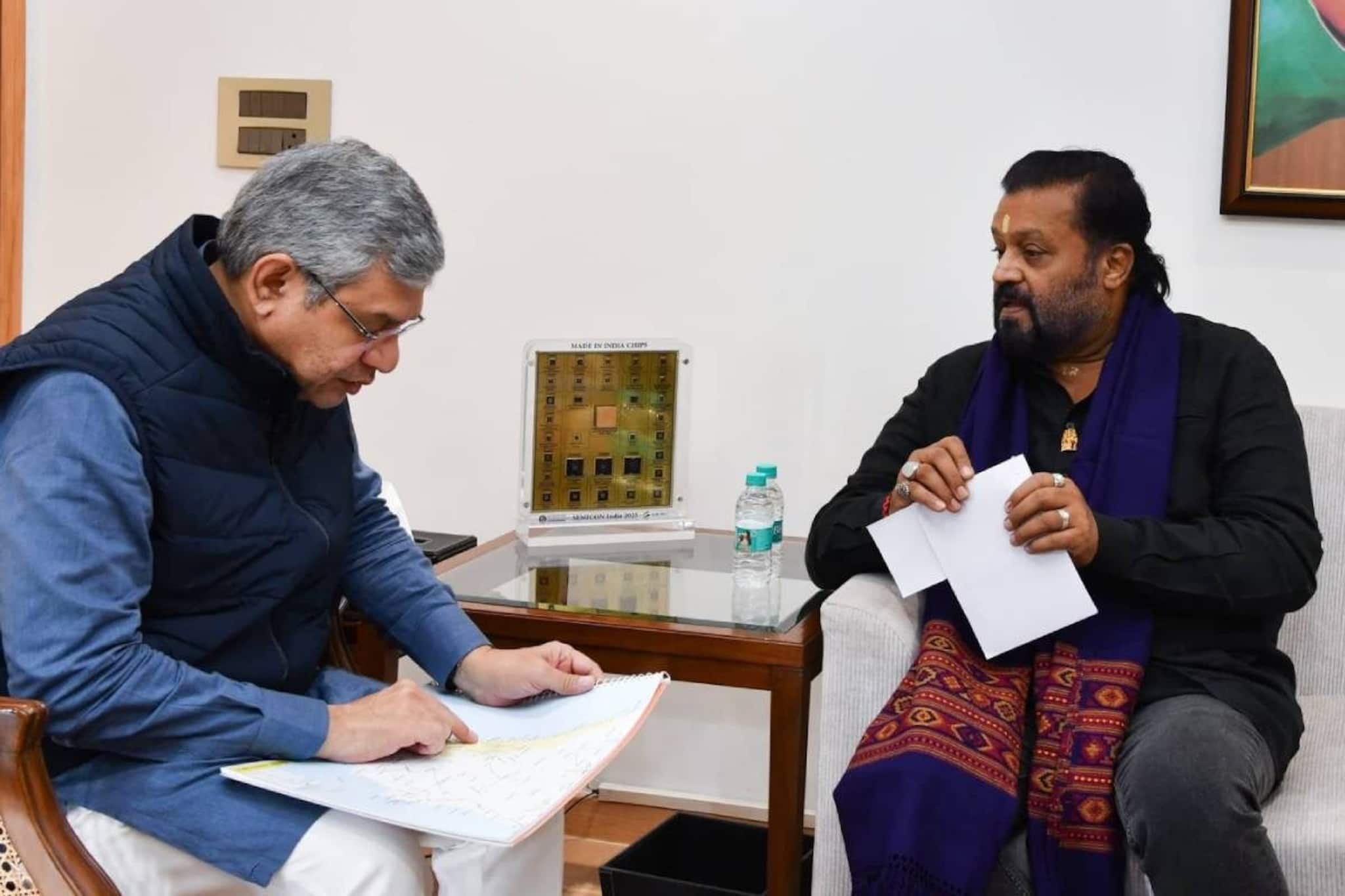 തൃശൂർ-ഗുരുവായൂർ പാതയില്‍ പുതിയ ട്രെയിൻ; ഇരിങ്ങാലക്കുട - തിരൂർ ലൈനിലും പ്രതീക്ഷ; സുരേഷ് ഗോപി റെയിൽവേ മന്ത്രിയെ കണ്ടു