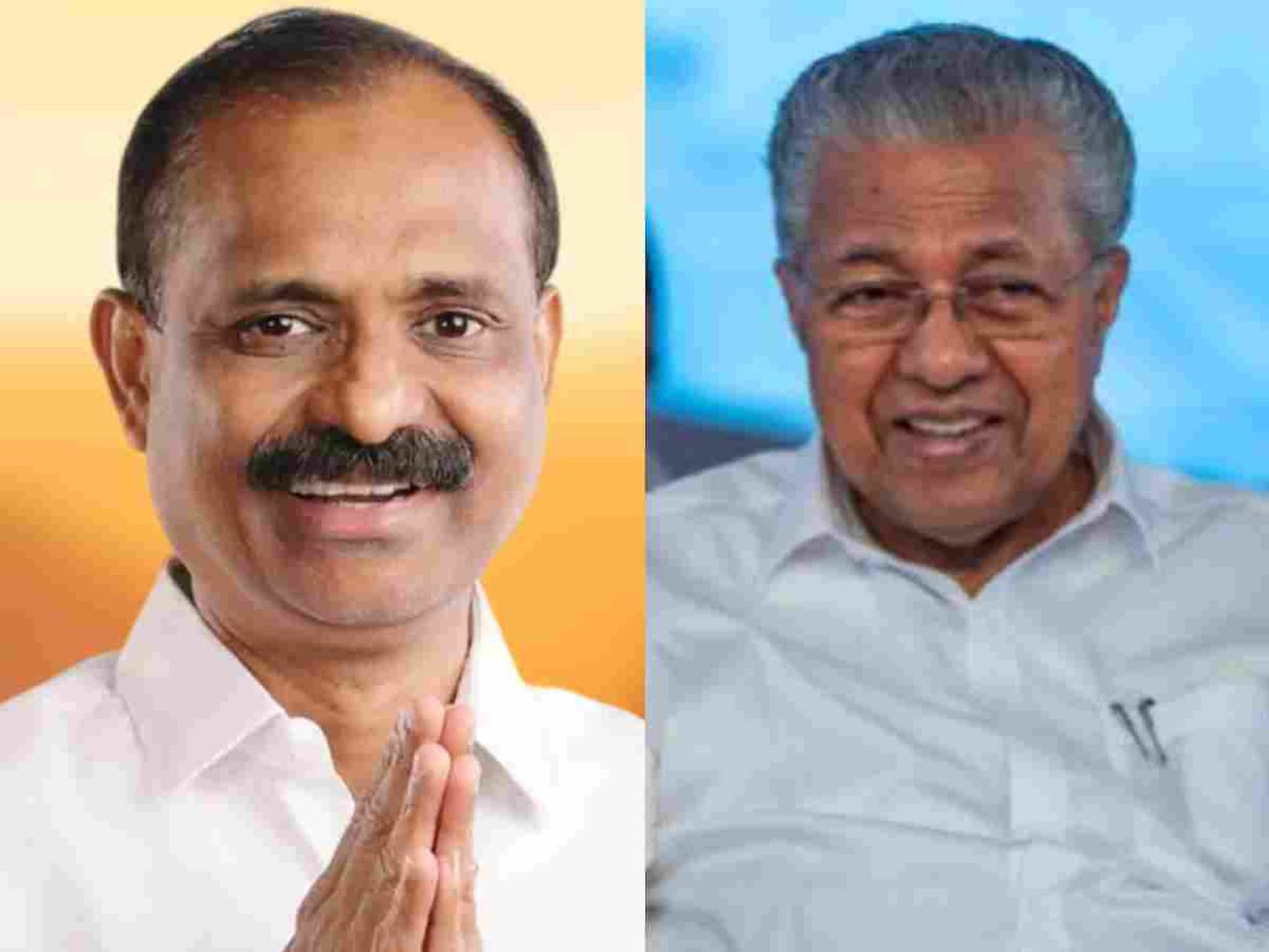 തിരുവനന്തപുരത്തെ ബിജെപി മേയര്‍ സ്ഥാനാർത്ഥി വി വി രാജേഷിന് മുഖ്യമന്ത്രിയുടെ ആശംസ