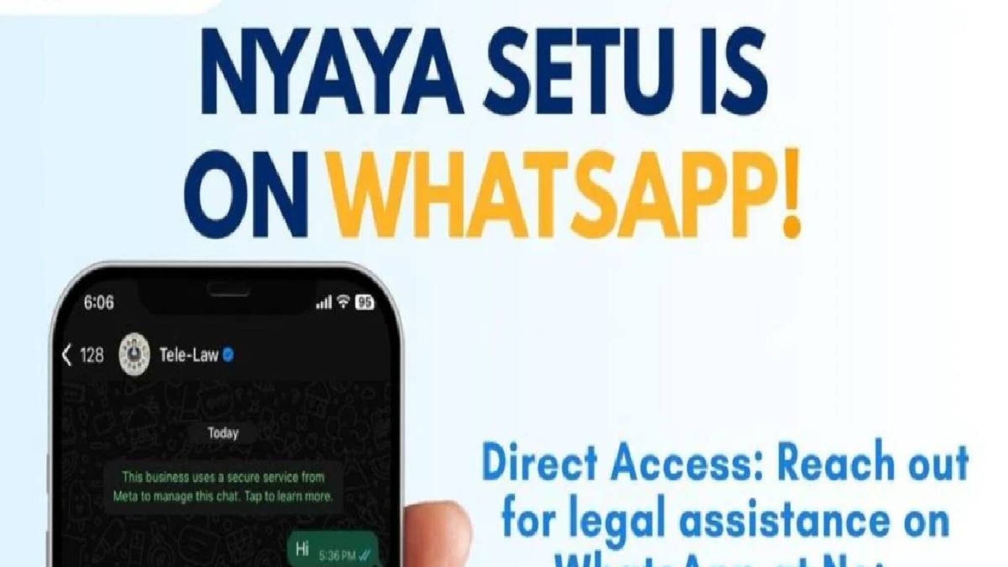 ന്യായ സേതു: സൗജന്യ നിയമ സഹായസേവനം ഇനി മുതല്‍ വാട്ട്‌സ്ആപ്പിലും; ഇങ്ങനെ ഉപയോഗിക്കാം