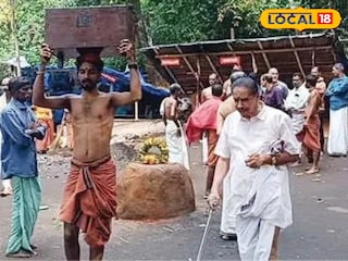 കുന്നത്തൂർ പാടിയിലെ തിരുവപ്പന ഭണ്ഡാരം  തിരികെ കൊണ്ടുപോകുന്നു<br>