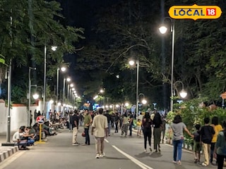 തിരുവനന്തപുരം മാനവീയം വീഥിയിൽ നിന്നുള്ള ദൃശ്യം