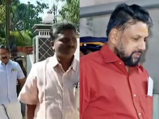 ബി.ജെ.പി. നേതാവ് സന്ദീപ് വാചസ്പതി കണ്ഠരര് രാജീവരുടെ വീട്ടിൽ