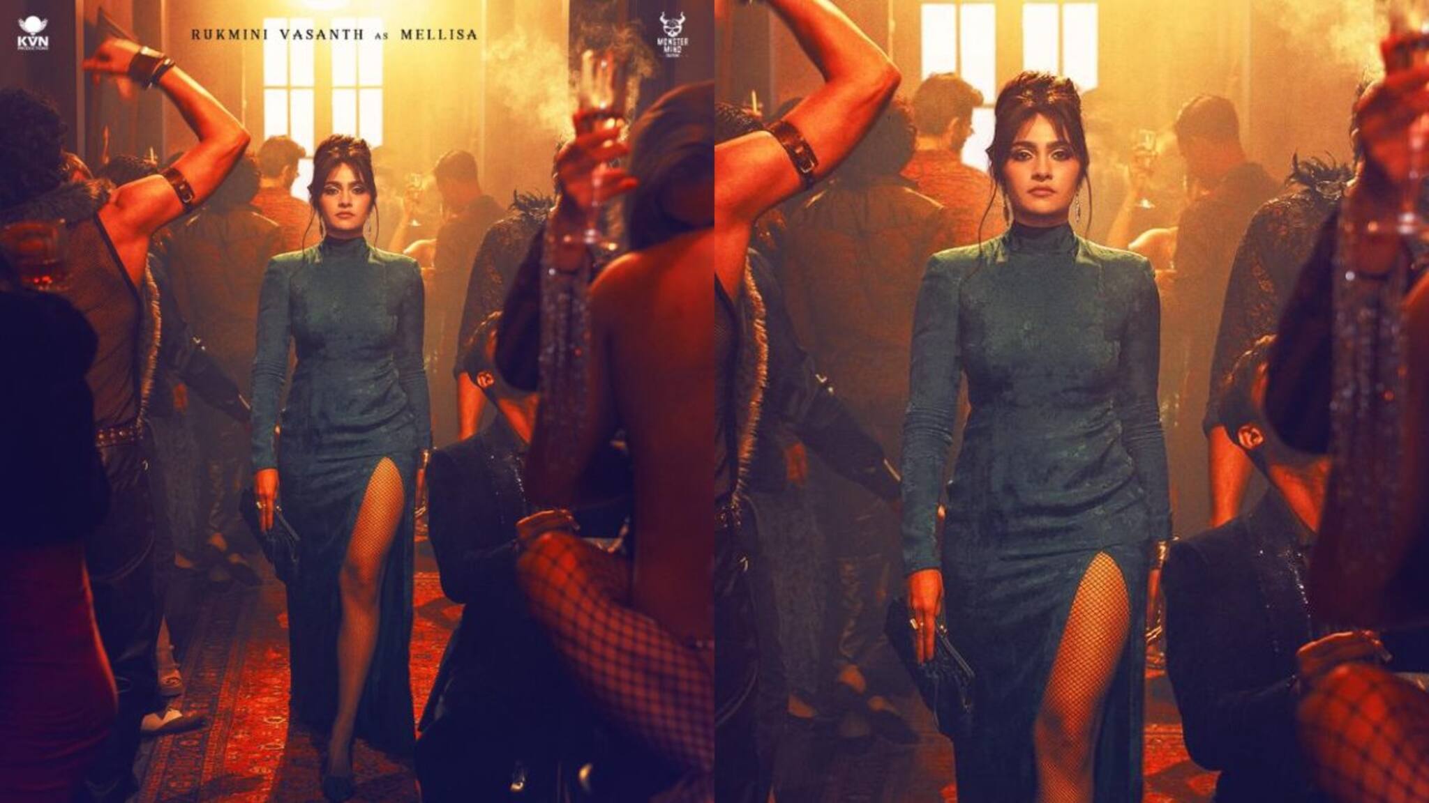 കാന്താരയിലെ കനകവതി രാജകുമാരി; 'ടോക്‌സിക്കിൽ' ഗ്ലാമർ ലുക്കിൽ മെലിസയായി രുക്മിണി വസന്ത്