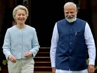 യൂറോപ്യൻ യൂണിയൻ മേധാവി ഉർസുല വോൺ ഡെർ ലെയനും പ്രധാനമന്ത്രി നരേന്ദ്ര മോദിയും യൂറോപ്യൻ യൂണിയൻ മേധാവി ഉർസുല വോൺ ഡെർ ലെയനും പ്രധാനമന്ത്രി നരേന്ദ്ര മോദിയും