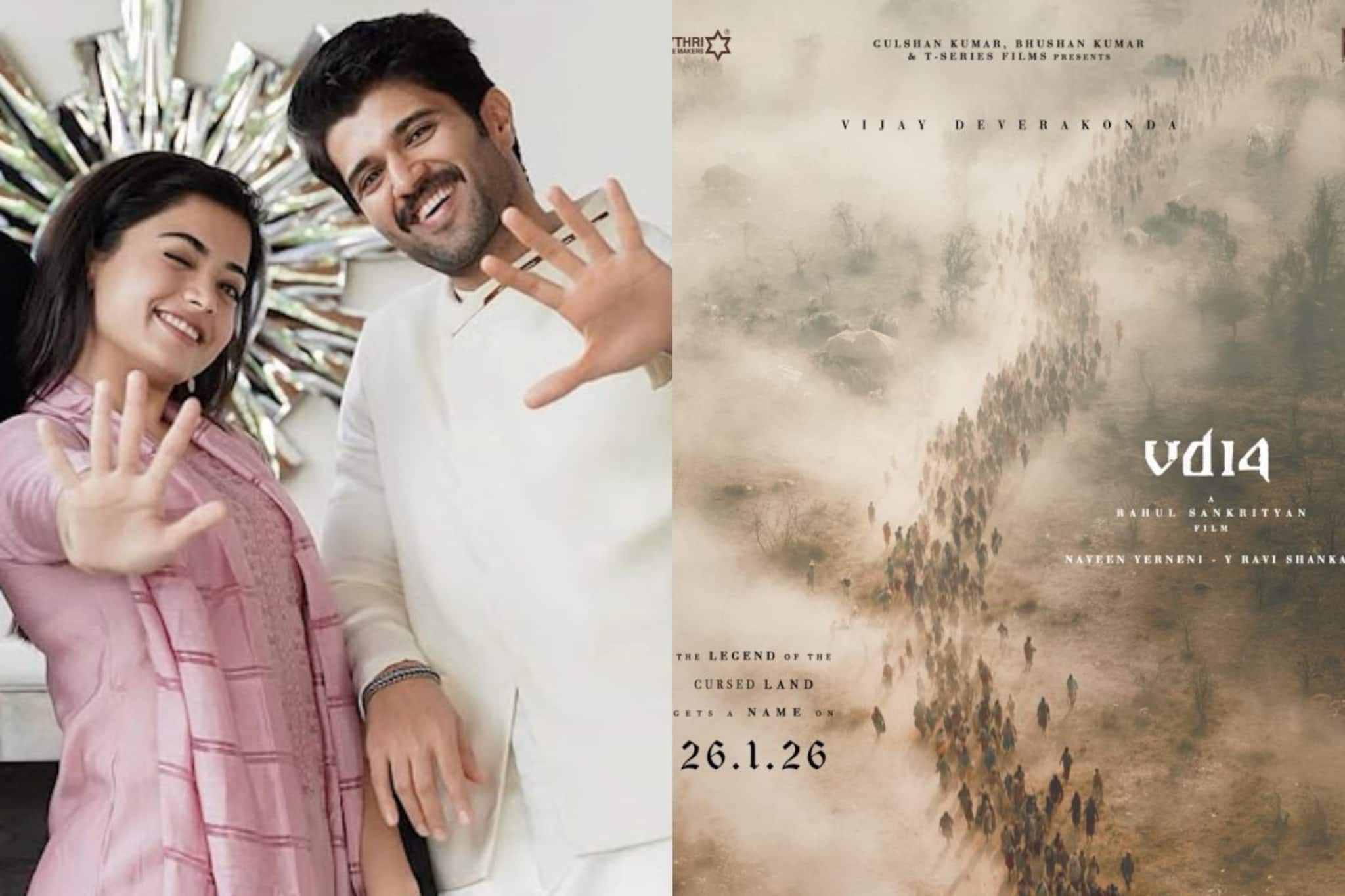 'ശപിക്കപ്പെട്ട ഭൂമിയുടെ ഇതിഹാസം'; വിജയ് ദേവരകൊണ്ട-രശ്മിക ചിത്രം 'VD14'ന് പേരെന്തായിരിക്കും? 'ശപിക്കപ്പെട്ട ഭൂമിയുടെ ഇതിഹാസം'; വിജയ് ദേവരകൊണ്ട-രശ്മിക ചിത്രം 'VD14'ന് പേരെന്തായിരിക്കും?