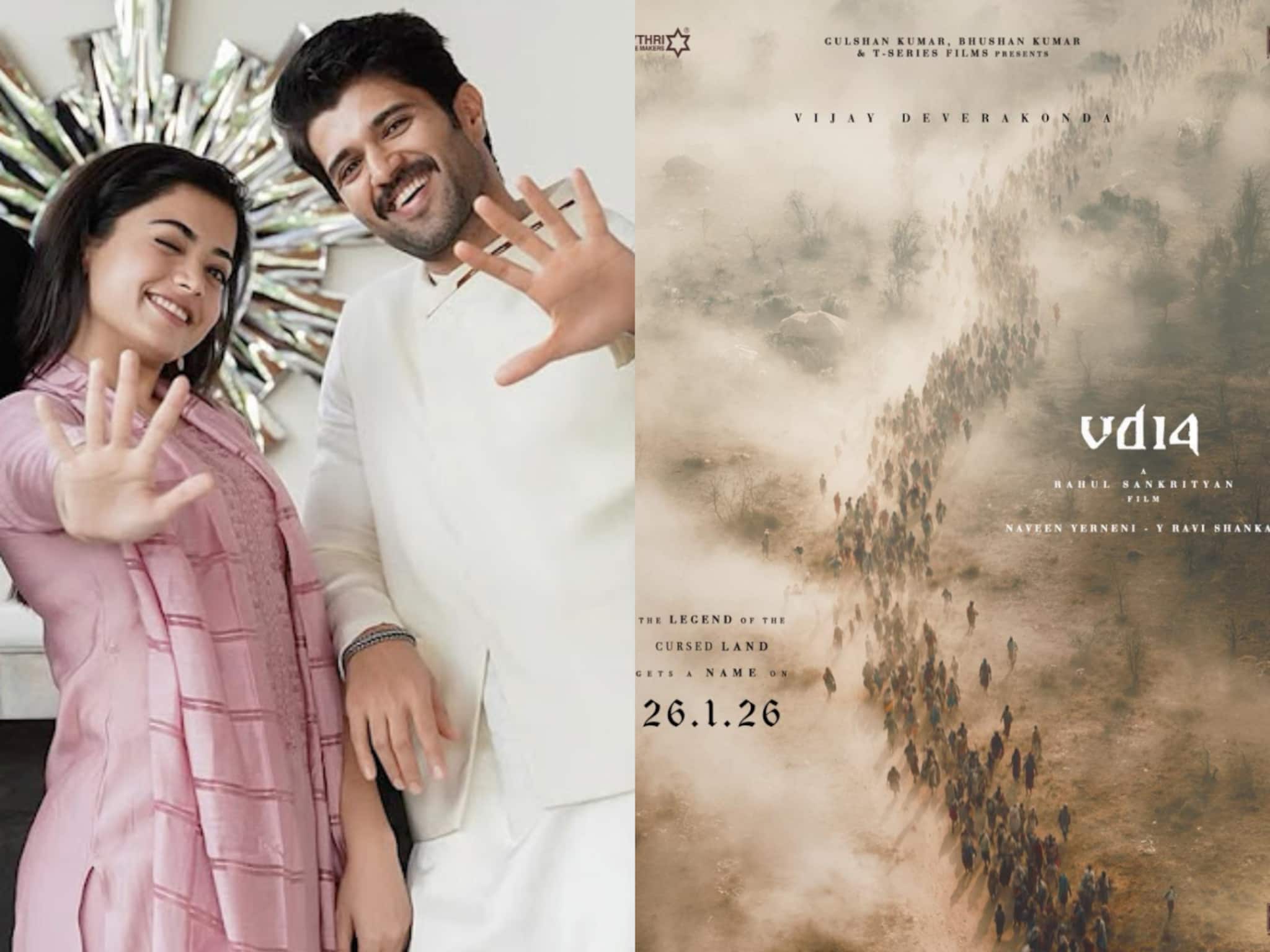 'ശപിക്കപ്പെട്ട ഭൂമിയുടെ ഇതിഹാസം'; വിജയ് ദേവരകൊണ്ട-രശ്മിക ചിത്രം 'VD14'ന് പേരെന്തായിരിക്കും?