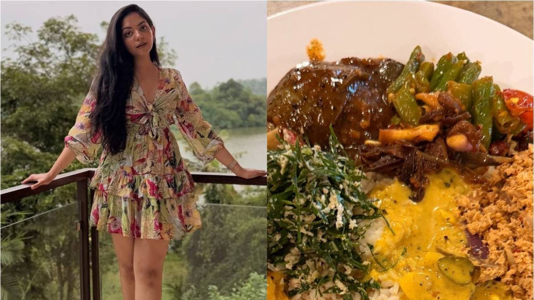 നമ്മുടെ നാടൻ അവിടെ മോഡേൺ; വിദേശത്തുപോയ അഹാന കൃഷ്ണയ്ക്ക് കിട്ടിയത് ചോറും, ചമ്മന്തിയും, തോരനും മാങ്ങാകറിയും