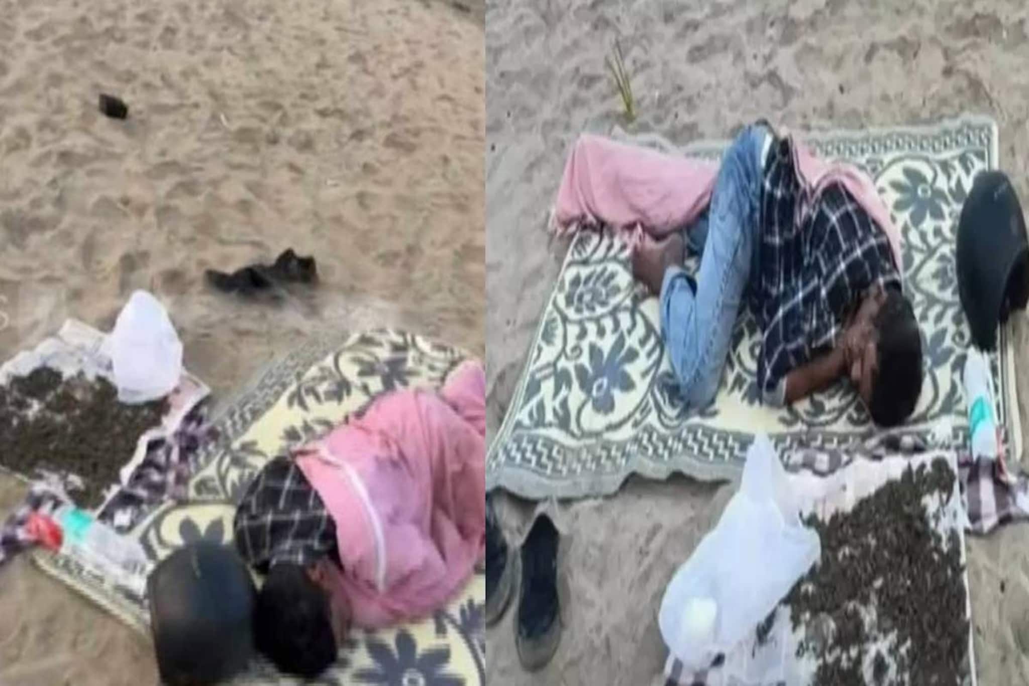 കോഴിക്കോട് ബീച്ചിൽ കിടന്നുറങ്ങിയ യുവാവ് പിടിയിൽ; ഒപ്പം ഉണക്കാനിട്ട കഞ്ചാവും