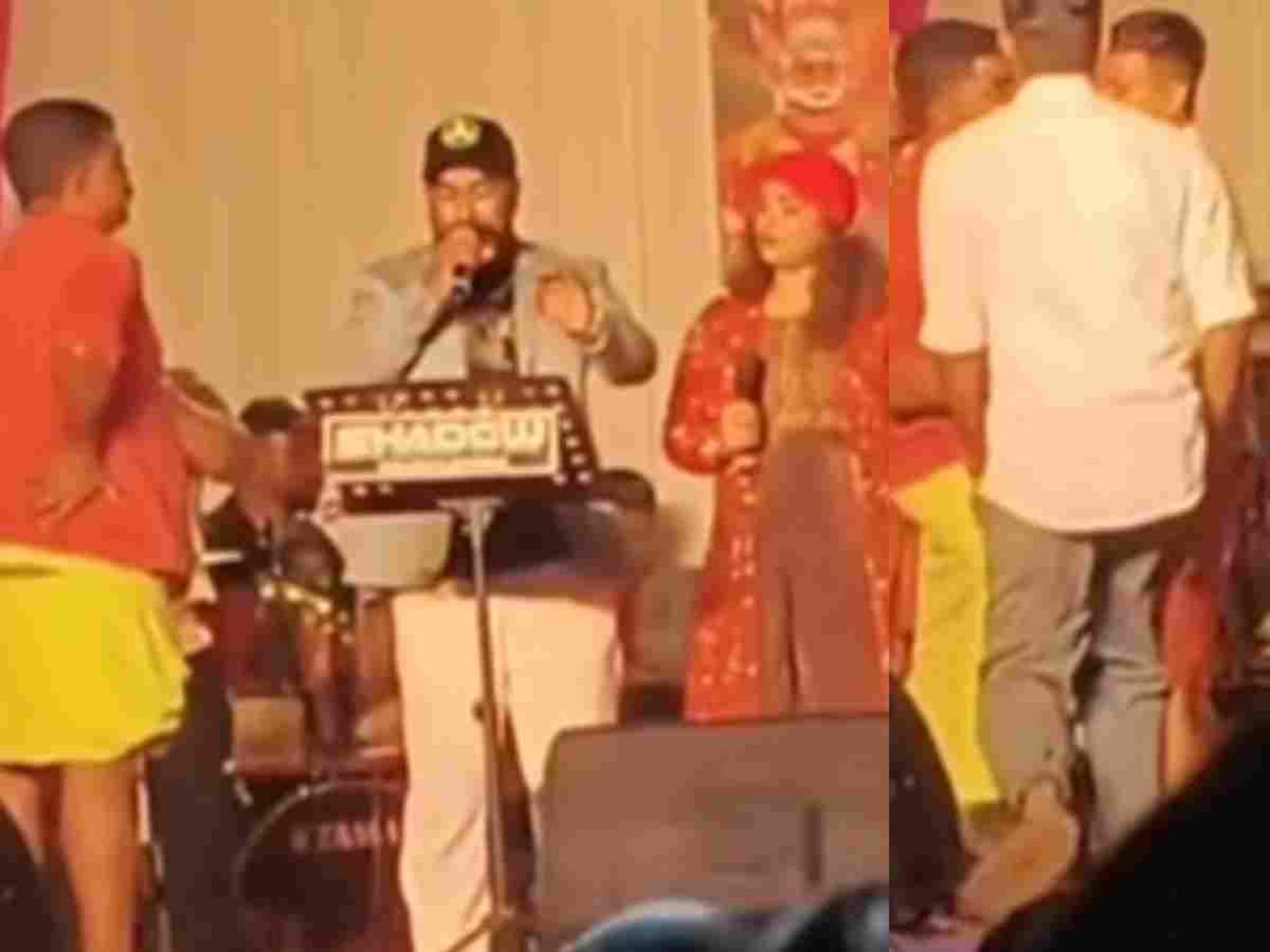 കണ്ണൂരിൽ ക്ഷേത്രത്തിലെ ഗാ‌നമേളയ്ക്കിടെ ഗണഗീതം പാടിയത് സിപിഎം പ്രവർത്തകർ തടസപ്പെടുത്തി; സംഘർഷം