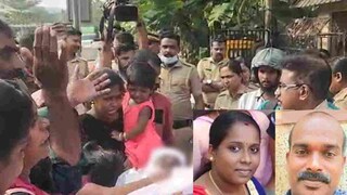 രഞ്ജിത്തിന്റെ മൃതദേഹവുമായി നാട്ടുകാർ എം സി റോഡ് ഉപരോധിക്കുന്നു