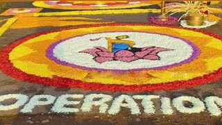 വിവാദമായ പൂക്കളം വിവാദമായ പൂക്കളം