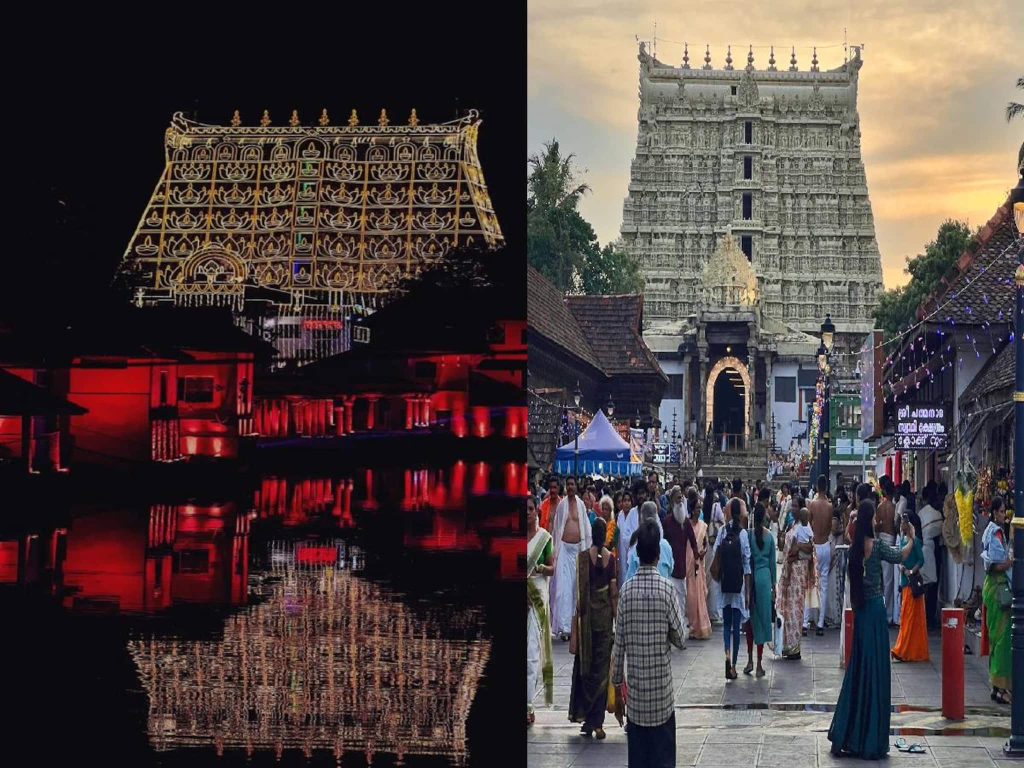 ശ്രീപത്മനാഭസ്വാമി ക്ഷേത്രത്തിൽ ലക്ഷം ദീപങ്ങളുടെ പ്രഭയിൽ ഇന്ന് പൊന്നും ശീവേലി