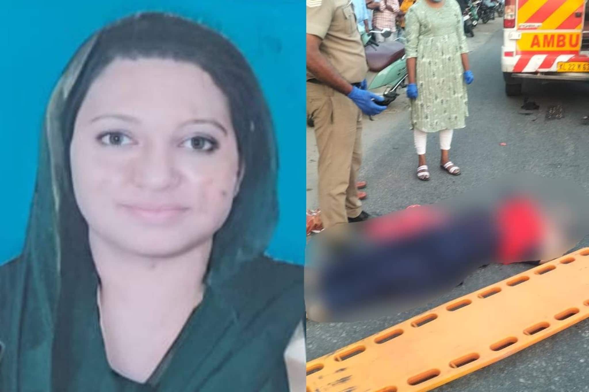 ബൈക്ക് മറിഞ്ഞ് റോഡിലേക്ക് വീണ കെഎസ്എഫ്ഇ ജീവനക്കാരി ടിപ്പർ ലോറിയിടിച്ച് മരിച്ചു