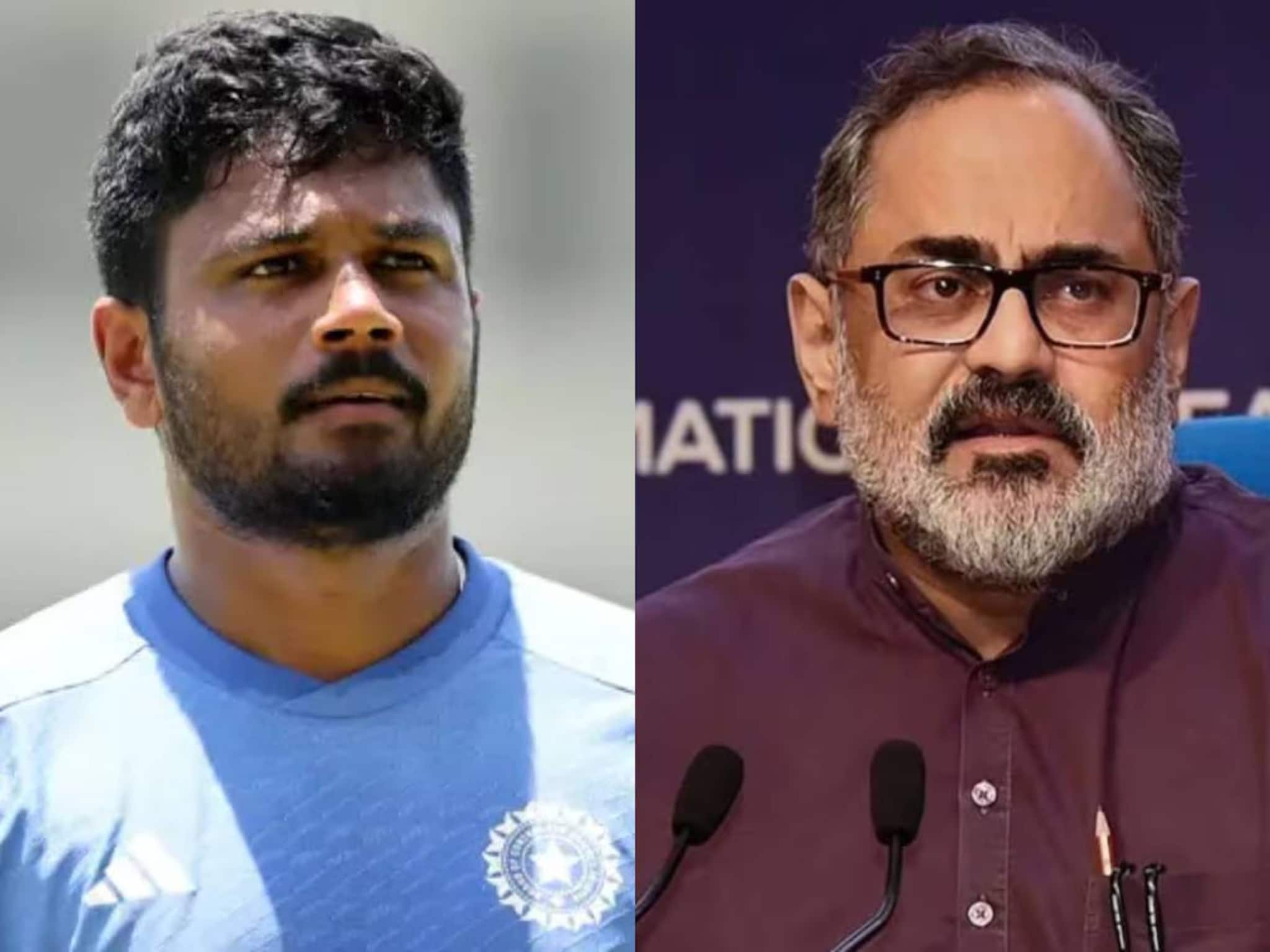 സഞ്ജു സാംസൺ ബിജെപി സ്ഥാനാർത്ഥിയാകുമോ? മറുപടിയുമായി രാജീവ് ചന്ദ്രശേഖർ