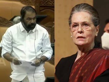 മന്ത്രി വി ശിവൻകുട്ടി, സോണിയാ ഗാന്ധി മന്ത്രി വി ശിവൻകുട്ടി, സോണിയാ ഗാന്ധി