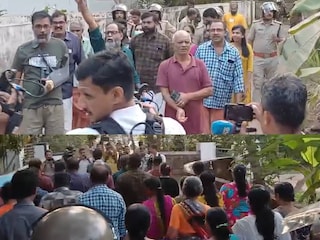 വി കുഞ്ഞികൃഷ്ണനെ അനുകൂലിച്ച് വെള്ളൂരിൽ നടന്ന പ്രകടനം