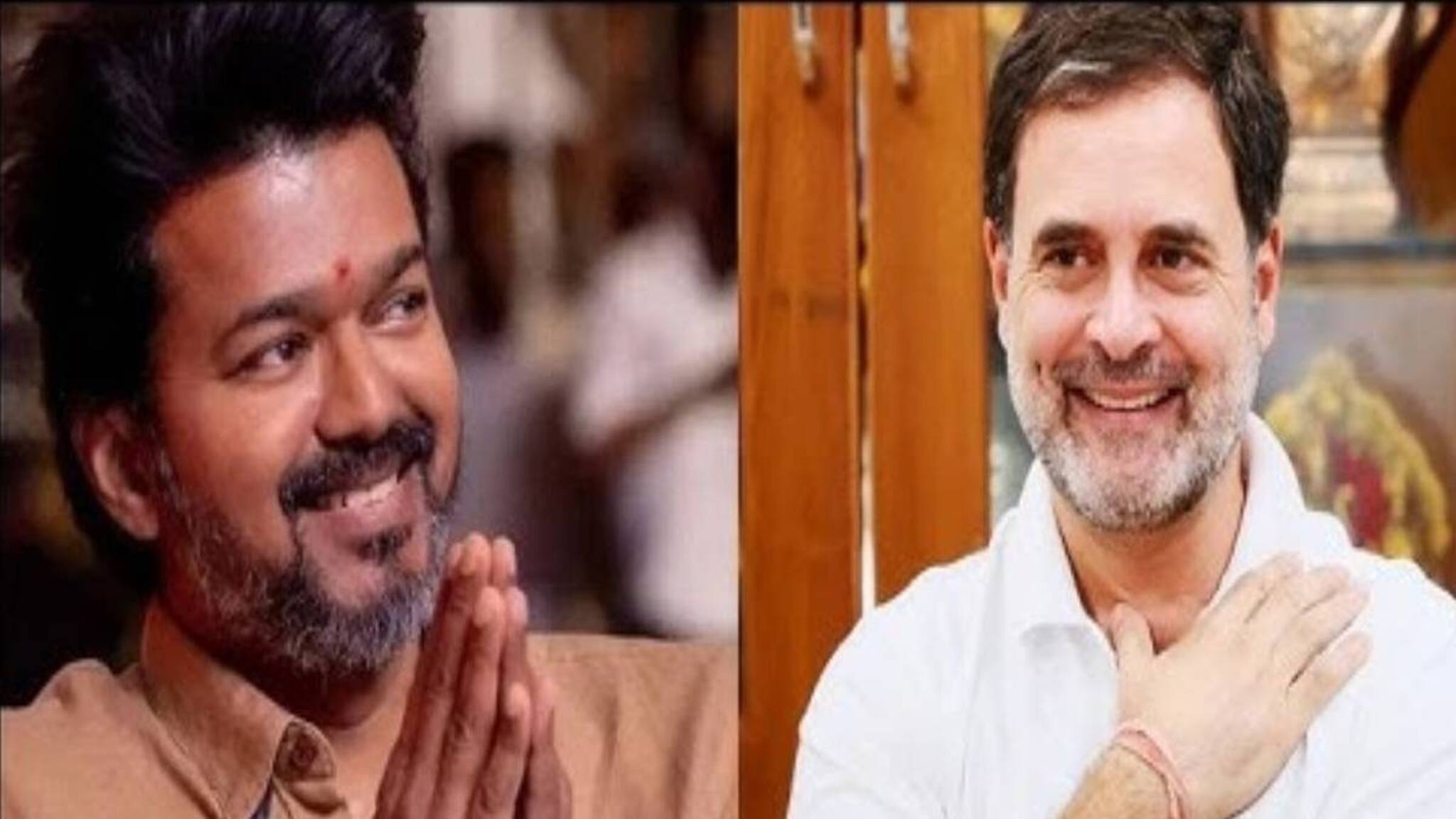 'തമിഴ് ജനതയുടെ ശബ്ദം അടിച്ചമർത്താനുള്ള മോദിയുടെ നീക്കം നടക്കില്ല'; വിജയ്‌യെ പിന്തുണച്ച് രാഹുൽ ഗാന്ധി